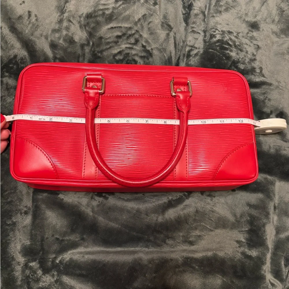 Louis Vuitton Red Epi Handbag
